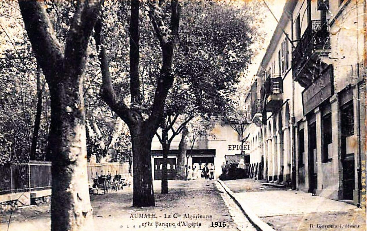 Aumale - Compagnie Algerienne et Banque de l'Algerie - 1916.jpg